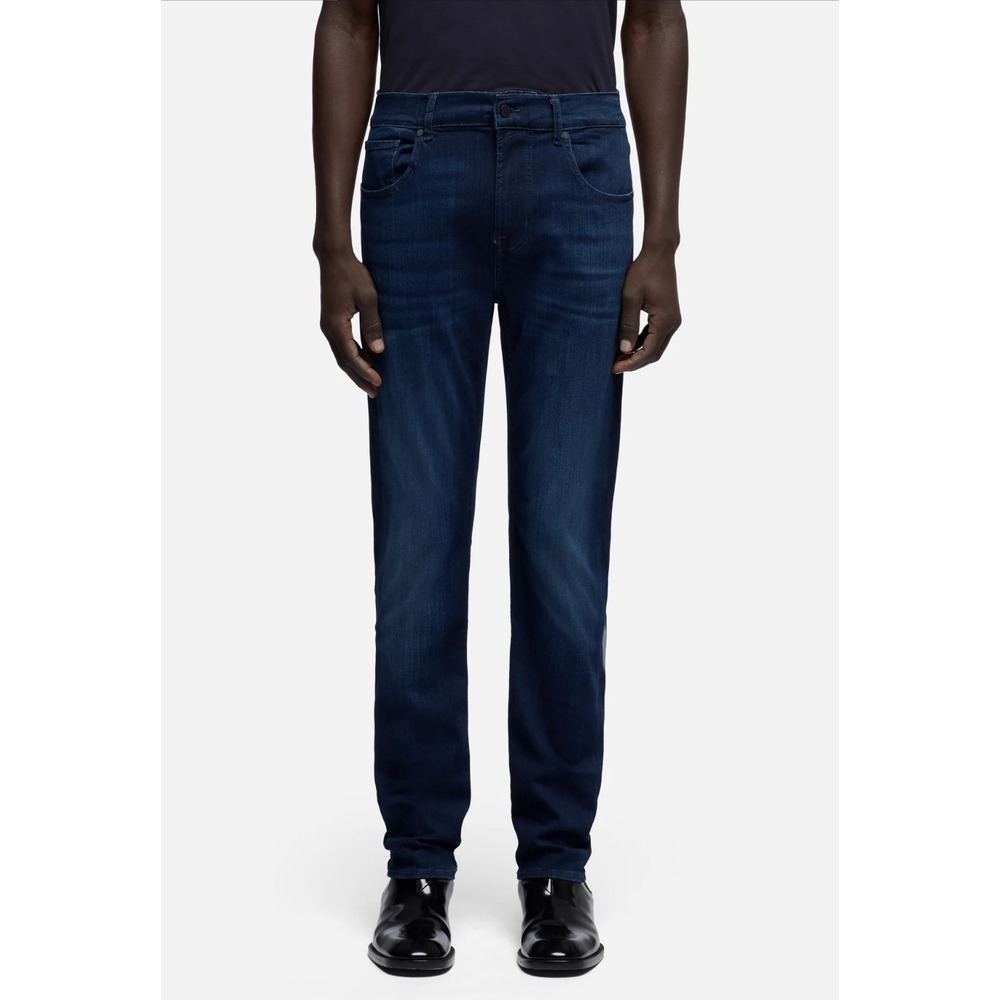 7 For All ManKind 7FAM Slimmy Tapered Luxe Performance Plus Jean 7T028393 Sz 33